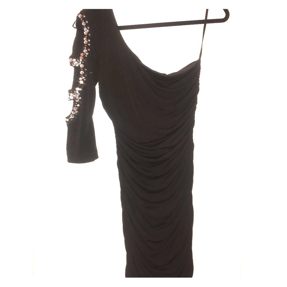 Black sparkle party dress